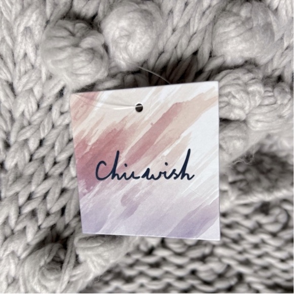 NWT CHICWISH HAND KNIT YOUR LOVE CARDIGAN SWEATER
PALE LAVENDER M/L - Picture 5 of 6